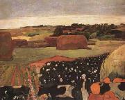 Paul Gauguin The Hayricks (mk07) France oil painting reproduction